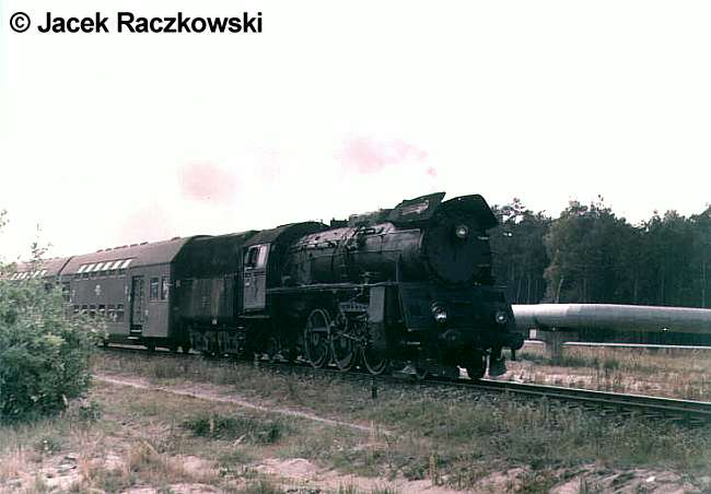 Z pociągiem Toruń - Sierpc pod Grębocinem